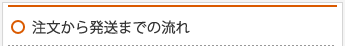 注文から発送までの流れ